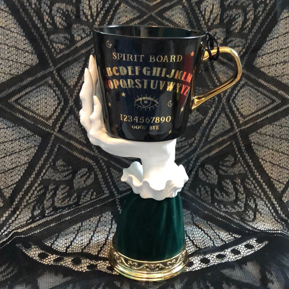 Large Oversized Spirit Ouija Board Séance Paranormal Porcelain Coffee Tea Mug